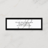 Abschluss-einfacher Telefonnummerkarte (Rückseite)