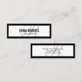 Abschluss-einfacher Telefonnummerkarte (Vorne/Hinten)