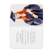 Abschluss Einfaches Modernes Minimalistisches Foto Magnet (Vertikal)