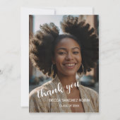 Abschluss einfaches Skript danke Karte (Vorderseite)