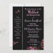 Abschluss-Einfärbung - Schmetterling - Foto einfüg Einladung (Rückseite)