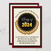 Abschluss Einladung (Vorne/Hinten)