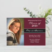 Abschluss Einladung (Stehend Vorderseite)