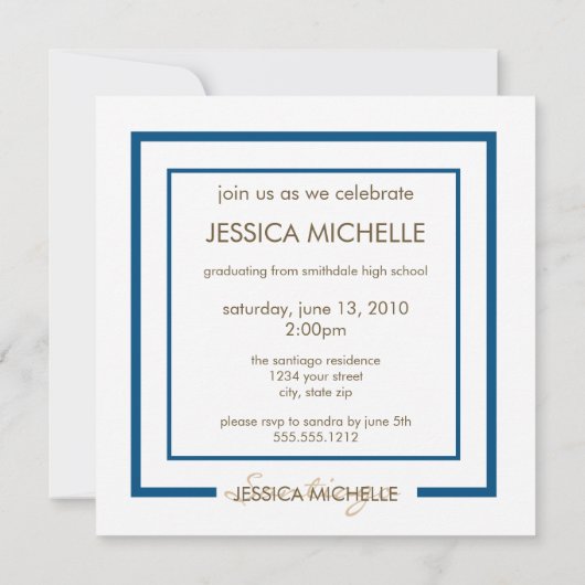 Abschluss Einladung (Rückseite)