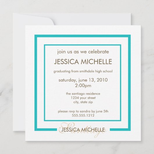 Abschluss Einladung (Rückseite)