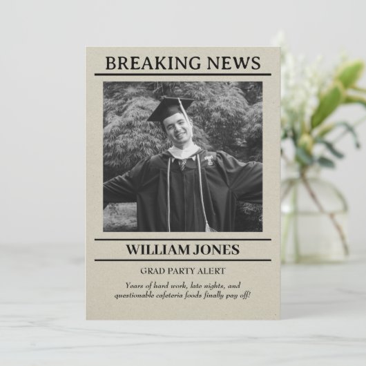 Abschluss Einladung (Stehend Vorderseite)