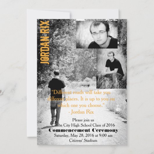 Abschluss Einladung (Rückseite)