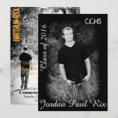 Abschluss Einladung (Vorne/Hinten)