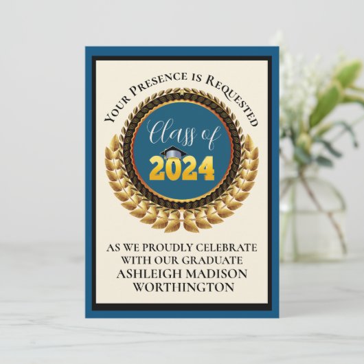 Abschluss Einladung (Stehend Vorderseite)