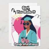 Abschluss Einladung (Vorne/Hinten)