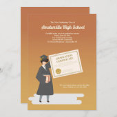 Abschluss Einladung (Vorne/Hinten)