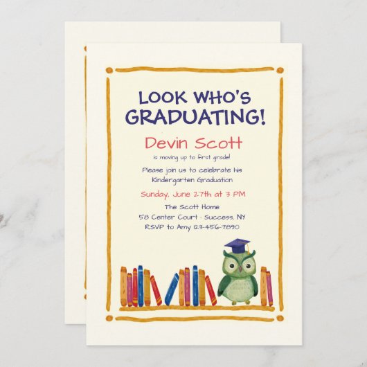 Abschluss Einladung (Vorne/Hinten)