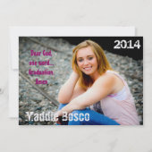 Abschluss Einladung (Rückseite)