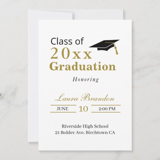 Abschluss Einladung (Vorderseite)