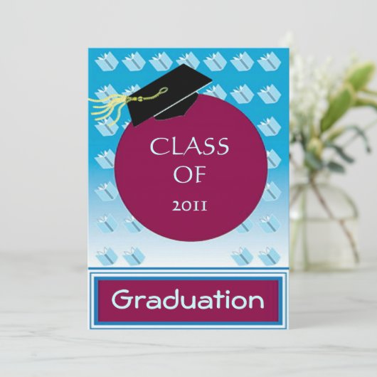 Abschluss Einladung (Stehend Vorderseite)