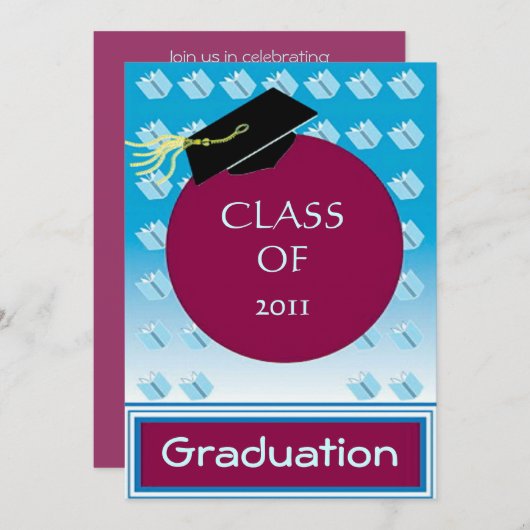 Abschluss Einladung (Vorne/Hinten)