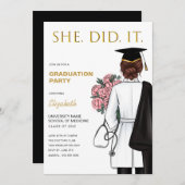 Abschluss Einladung (Vorne/Hinten)