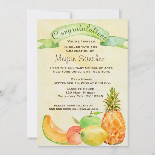 Abschluss Einladung (Vorderseite)