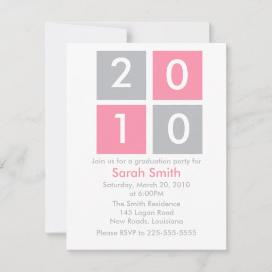 Abschluss Einladung (Vorderseite)