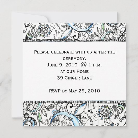 Abschluss Einladung (Rückseite)