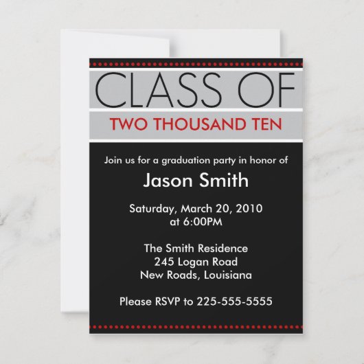 Abschluss Einladung (Vorderseite)