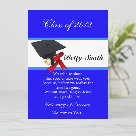 Abschluss Einladung (Stehend Vorderseite)