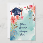 Abschluss Einladung (Rückseite)