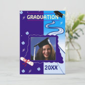 Abschluss Einladung (Stehend Vorderseite)