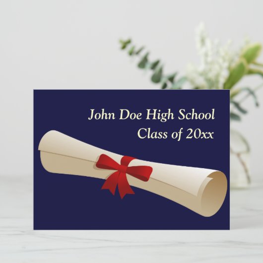 Abschluss Einladung (Stehend Vorderseite)