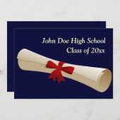 Abschluss Einladung (Vorne/Hinten)