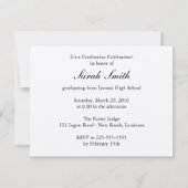 Abschluss Einladung (Rückseite)