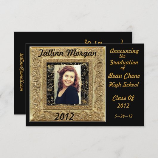 Abschluss Einladung (Vorne/Hinten)