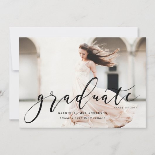 Abschluss-Einladung 2017 Einladung (Vorderseite)