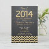 Abschluss-Einladung/Abschluss laden ein Einladung (Stehend Vorderseite)