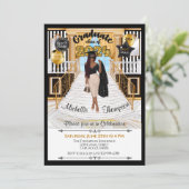 Abschluss Einladung Afrikanisch-Amerikanische Ankü (Stehend Vorderseite)