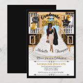 Abschluss Einladung Afrikanisch-Amerikanische Ankü (Vorne/Hinten)