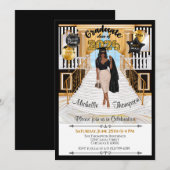 Abschluss Einladung Afrikanisch-Amerikanische Ankü (Vorne/Hinten)