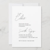 Abschluss Einladung Ankündigung (Rückseite)