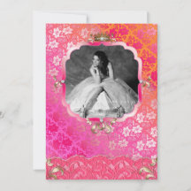 Abschluss Einladung Ankündigung Lace Crown PRO