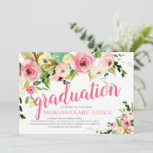 Abschluss Einladung, Bekanntgabe des Abschlusses Einladung (Stehend Vorderseite)