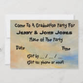 Abschluss Einladung - Bruder/Schwester oder Paar (Rückseite)