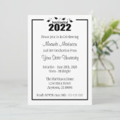 Abschluss-Einladung der Zahnärzteschule 2022 (Blac Einladung (Stehend Vorderseite)