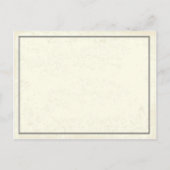 Abschluss Einladung Diploma Stil (Rückseite)