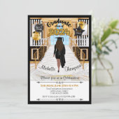 Abschluss Einladung Hispanic Med Skin Tone (Stehend Vorderseite)