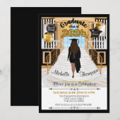 Abschluss Einladung Hispanic Med Skin Tone (Vorne/Hinten)