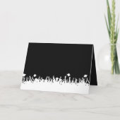 Abschluss Einladung Ihres Foto Silhouette Crowd (Rückseite)