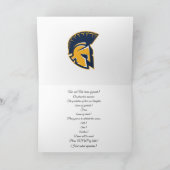 Abschluss-Einladung mit 4 Bildern Dankeskarte (Innenseite)