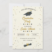 Abschluss Einladung, Moderner Abschluss Senior Einladung (Vorderseite)