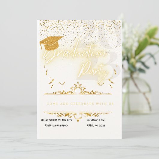 Abschluss Einladung Party 2023 (Stehend Vorderseite)