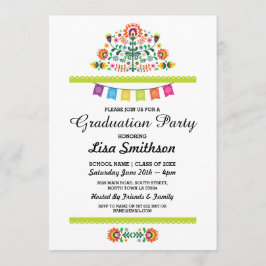 Abschluss Einladung Party Fiesta Mexikanische Einl